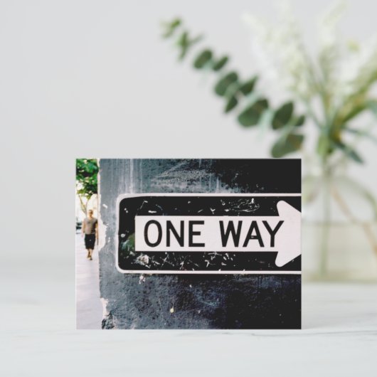 SF Street-Zeichen Postkarte (Stehend Vorderseite)