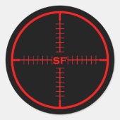 SF Zielaufkleber Runder Aufkleber (Vorderseite)