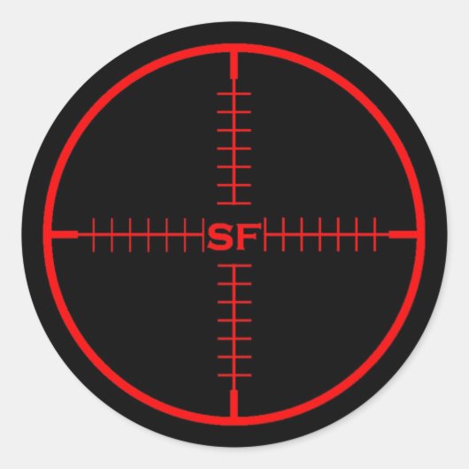 SF Zielaufkleber Runder Aufkleber (Vorderseite)