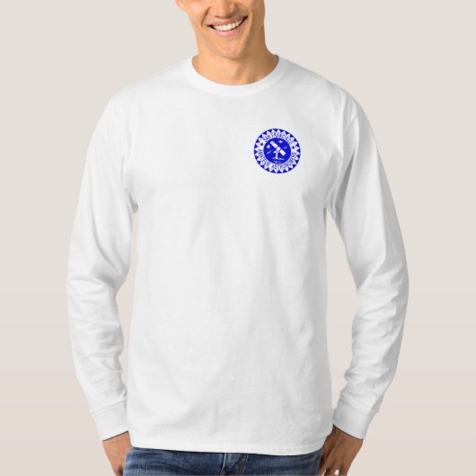 SFAA langes Hülsen-Shirt mit Logo des königlichen T-Shirt (Vorderseite)