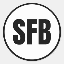 SFB - Sanford Runder Aufkleber