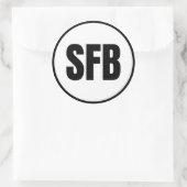 SFB - Sanford Runder Aufkleber (Tasche)