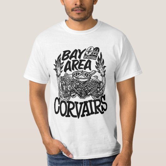 SFBA CORSA Bay Area Corvairs Bard Beach T - Shirt (Vorderseite)