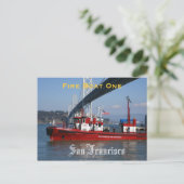 SFFD - Feuerwehrboot eins Postkarte (Stehend Vorderseite)