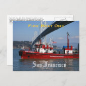 SFFD - Feuerwehrboot eins Postkarte (Vorne/Hinten)