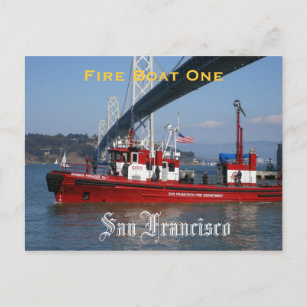 SFFD - Feuerwehrboot eins Postkarte
