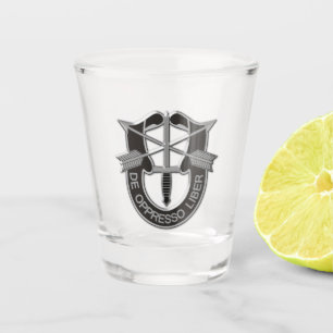 SFGA SFG Kraft-Gruppen-grüne Barett-Veteran Schnapsglas