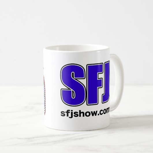 SFJ Podcast-Affe-Tasse Kaffeetasse (VorderseiteRechts)