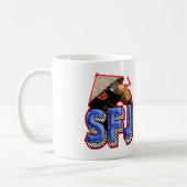 SFJ Podcast-Affe-Tasse Kaffeetasse (Links)