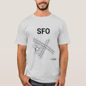 SFO-Flughafen-Plan-T - Shirt (Vorderseite)