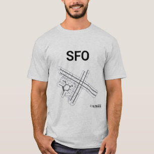 SFO-Flughafen-Plan-T - Shirt