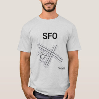 SFO-Flughafen-Plan-T - Shirt
