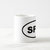 SFO San Francisco Oval Kaffeetasse (Mittel)