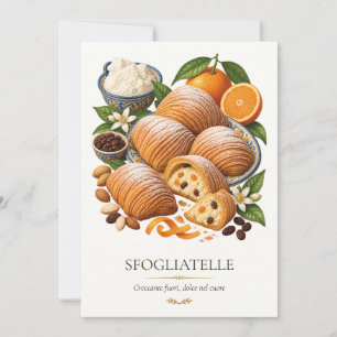 Sfogliatelle – altes italienisches Dessert Einladung
