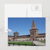 Sforza Castle - Milano, Italia - Postcard Postkarte (Vorne/Hinten)