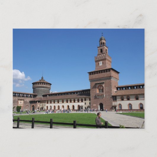 Sforza Castle - Milano, Italia - Postcard Postkarte (Vorderseite)