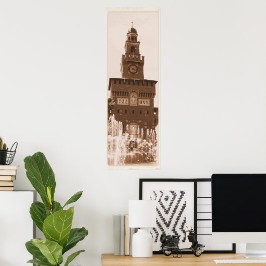 Sforza Castle Milano Poster (Heimbüro)