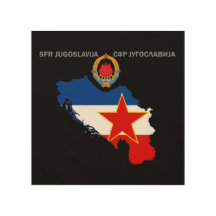 SFR Jugoslawien - Karte - Emblem - Flagge