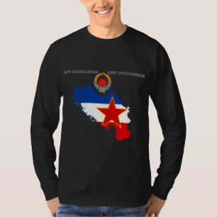 SFR Jugoslawien - Karte - Emblem - Flagge T-Shirt