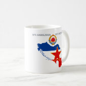 SFR Jugoslawien - Karte - Emblem - Flaggen-Becher Kaffeetasse (VorderseiteRechts)