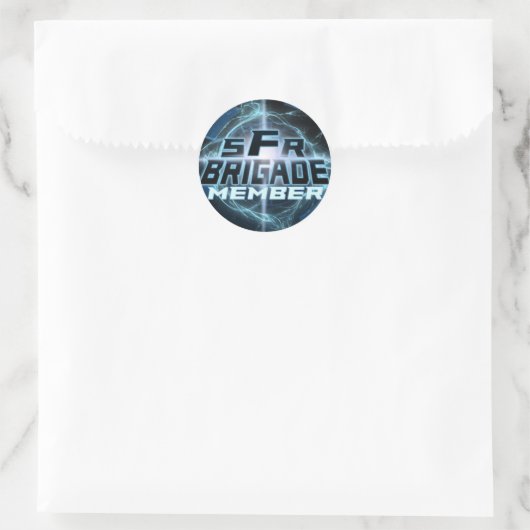 SFRBrigade-Logo-Aufkleber Runder Aufkleber (Tasche)
