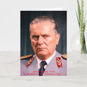 SFRJ Marschall Tito Jugoslawien Geschichte, Nostal Karte