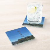 SFs höchster Point Glass Untersetzer (Schrägansicht)