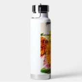 SFS Wasserflasche aus Edelstahl mit Stroh Trinkflasche (rechts)