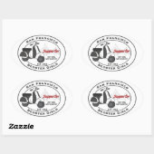 SFSG-Supporter-Aufkleber Ovaler Aufkleber (Blatt)