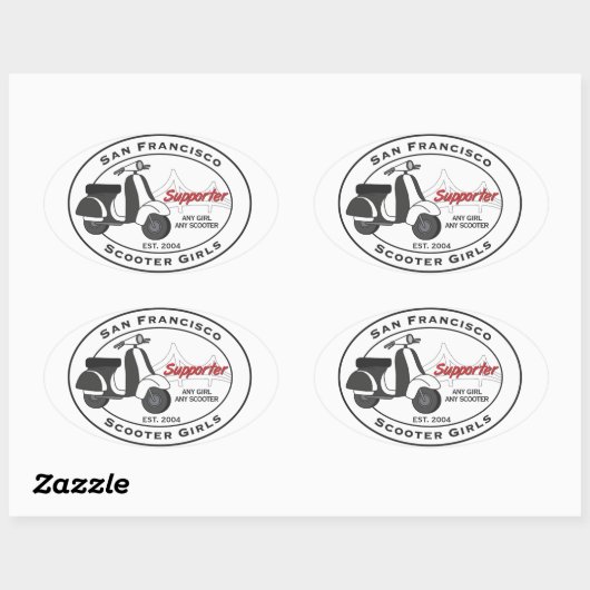 SFSG-Supporter-Aufkleber Ovaler Aufkleber (Blatt)