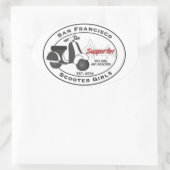 SFSG-Supporter-Aufkleber Ovaler Aufkleber (Tasche)