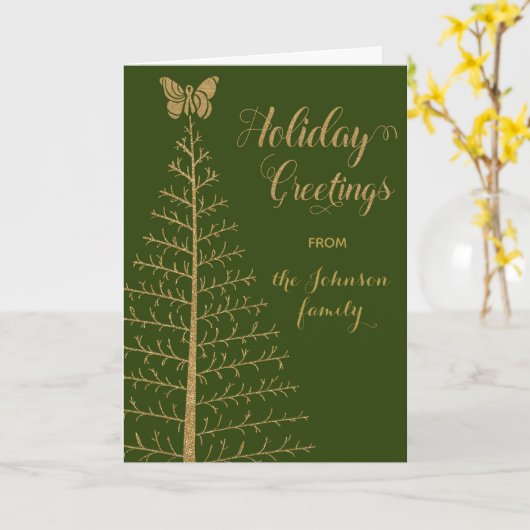 SFTF Custom Holiday Card Karte (Gelbe Blume)