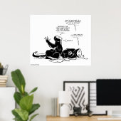 SFWA Honey Badgers: Traurige, unerbittliche Dinge Poster (Heimbüro)