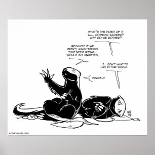 SFWA Honey Badgers: Traurige, unerbittliche Dinge Poster