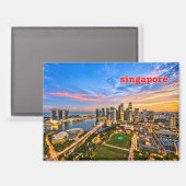 SG0005, SINGAPUR MAGNET (Vorderseite/Rückseite)