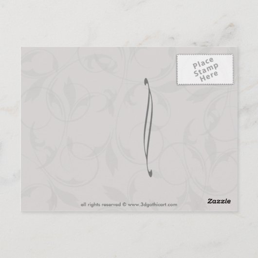 SG 001 Gotische Kunst Postkarte (Rückseite)