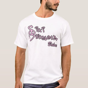 sg babae Rosa/Schwarzes T-Shirt