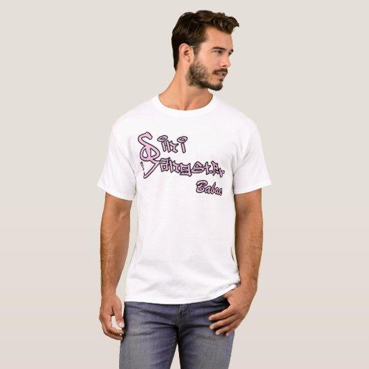 sg babae Rosa/Schwarzes T-Shirt (Vorne ganz)