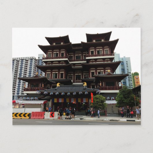 SG Buddha Tooth Relic Tempel #1 Postcard Postkarte (Vorderseite)