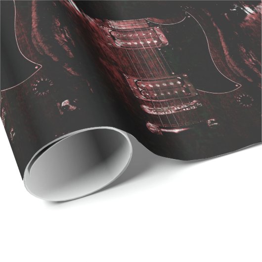 Sg-Gitarre (Schmutz) Geschenkpapier (Rolleneckpunkt)