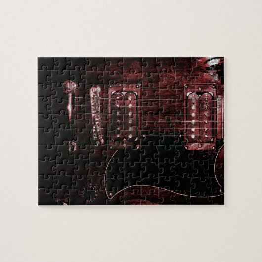 Sg-Gitarre (Schmutz) Puzzle (Horizontal)