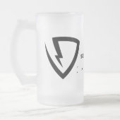 Sg-mattierte GlasTasse Mattglas Bierglas (Links)