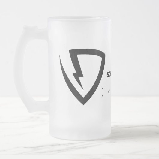 Sg-mattierte GlasTasse Mattglas Bierglas (Links)