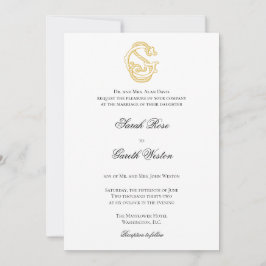 SG Monogram oder GS Monogram Wedding Einladungen