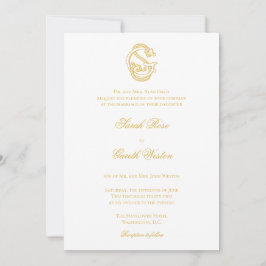 SG Monogram oder GS Monogram Wedding Einladungen
