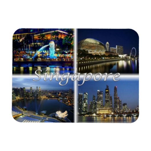 SG Singapur - Magnet (Horizontal)