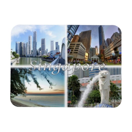 SG Singapur - Magnet (Horizontal)