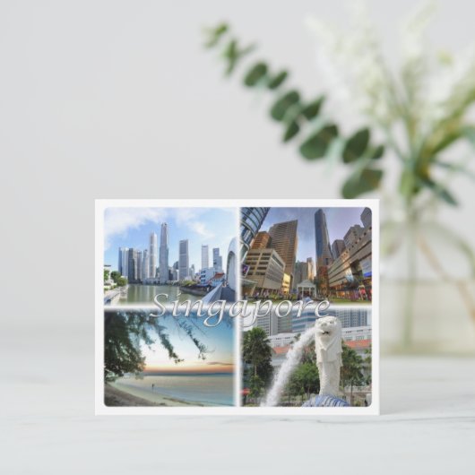 SG Singapur Postkarte (Stehend Vorderseite)