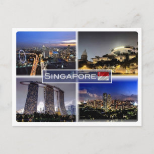 SG Singapur - Postkarte