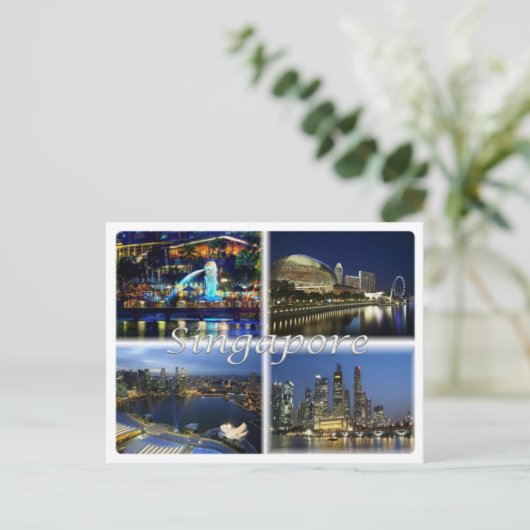 SG Singapur - Postkarte (Stehend Vorderseite)